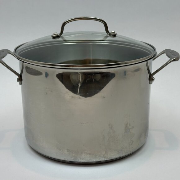Cuisinart Chef’s Classic 10 Qt Stainless Steel Covered Stockpot 76610-26G EXC - Picture 5 of 14